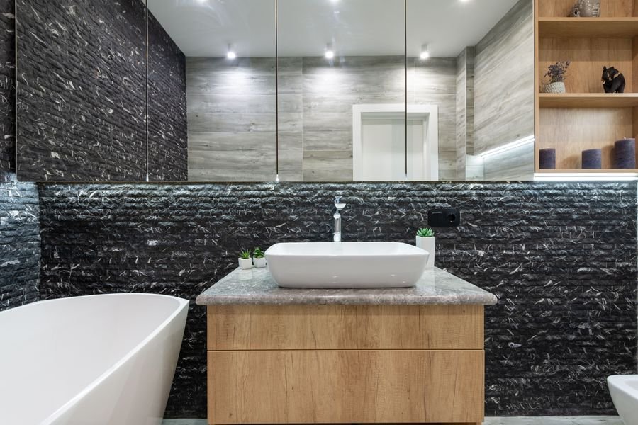 Mueble de baño flotante en madera